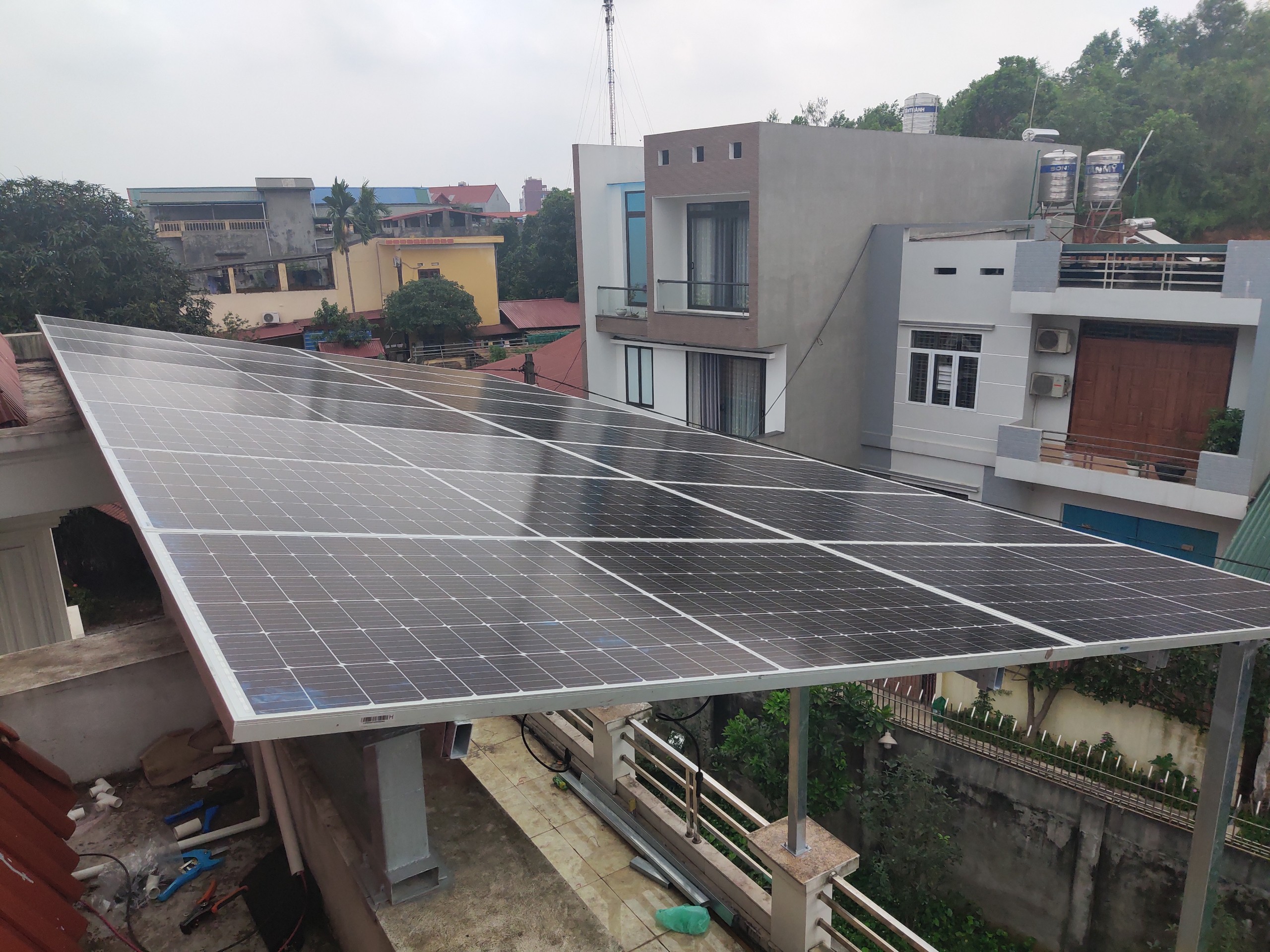 Công trình điện mặt trời  40kwp anh chung  Hoàng Ngân Thành phố Thái Nguyên